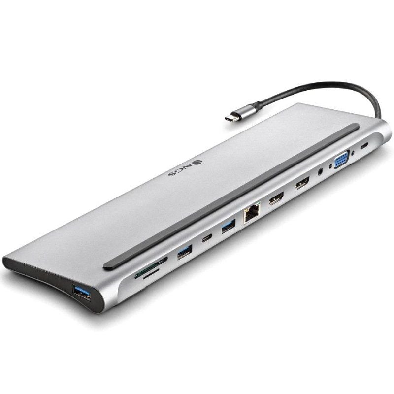 Docking USB Type-c NGS Wonderdock12 / 3xusb / 2xhdmi 4K / 1xvga / 1xrj45 / 1xleitor de Cartões / 1x…