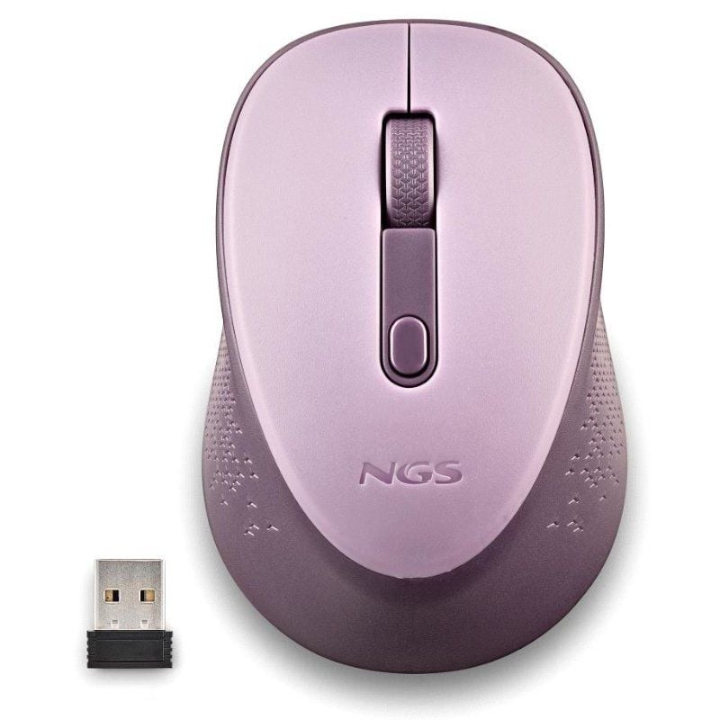 Rato sem Fios NGS Dew Lilac / Até 1600 DPI / Lilás