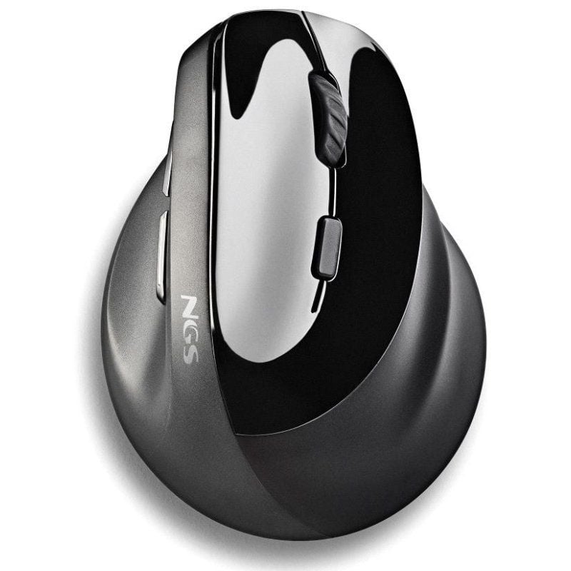 Rato Vertical sem Fios NGS EVO Moksha / Bateria Recarregável / Até 2400 DPI