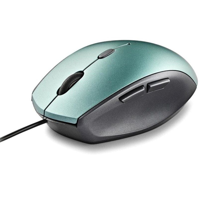 Rato Ergonómico NGS Moth Ice / Até 1600 DPI / Verde Gelo
