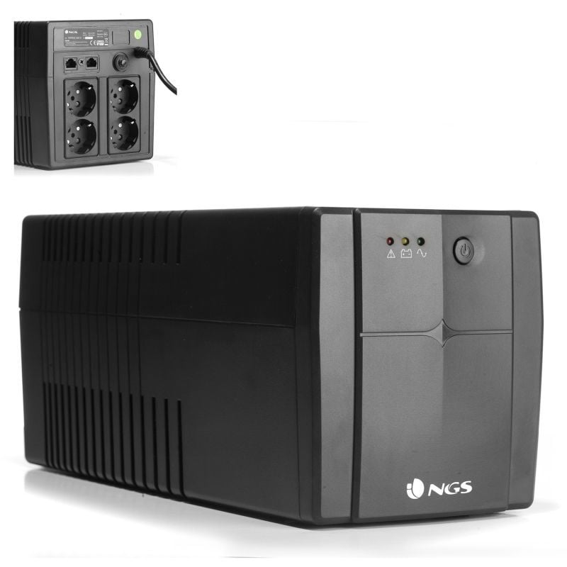 UPS Offline NGS Fortress 1500 V2 / 1200va-720w / 4 Saídas / Formato Torre