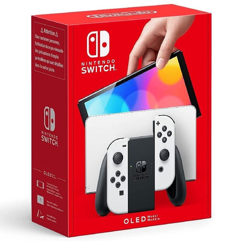 Nintendo Switch OLED Versão Branca / Inclui Suporte / 2 Comandos Joy-con
