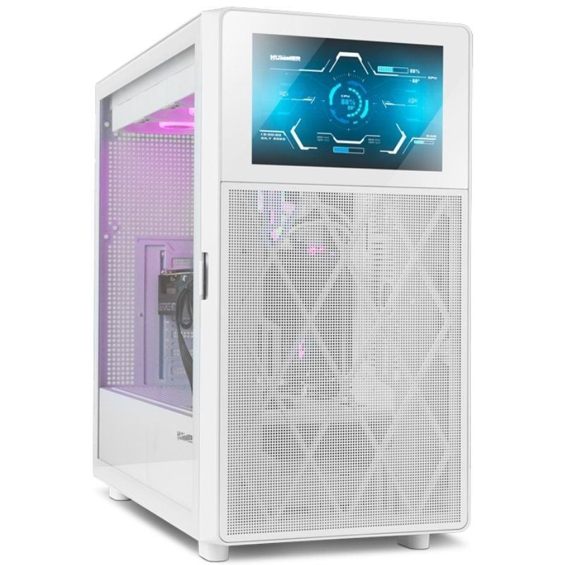 Caixa Gaming Semitower Nox Hummer Bios / Branco