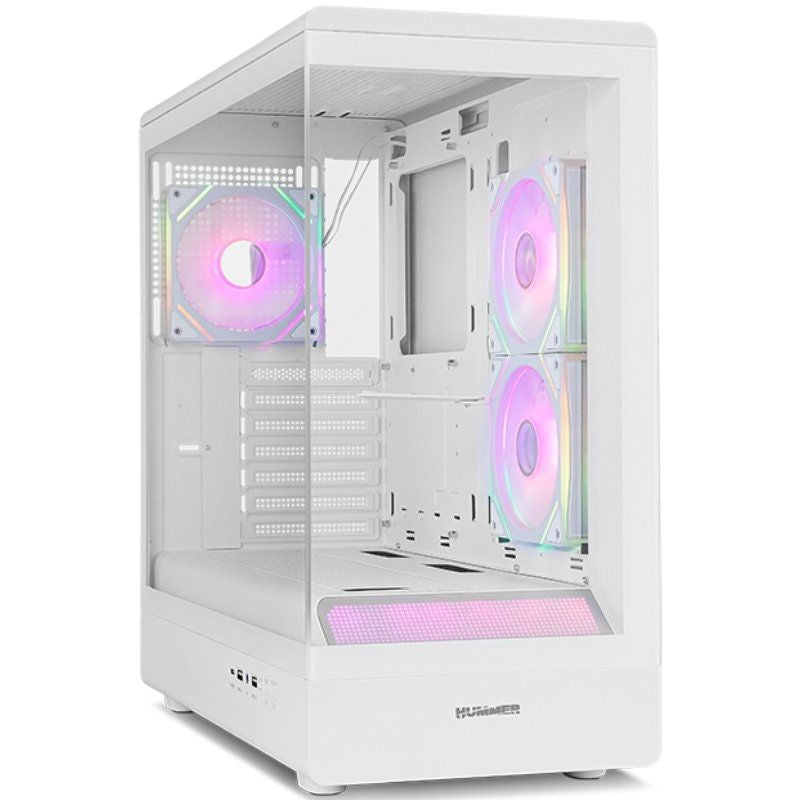 Caixa Gaming Semitower Nox Hummer SIGNAL / Branco