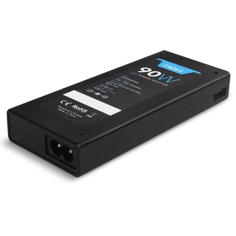 Carregador para Computador Portátil Nox 90W / 90W / Automático / 10 Conectores / Tensão 15-20v