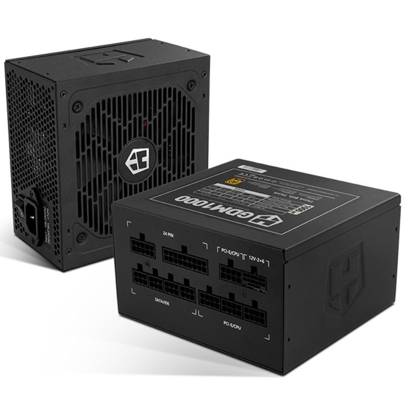 Fonte de Alimentação Nox Hummer GDM / 1000W / Ventilador de 12cm / 80 Plus Gold