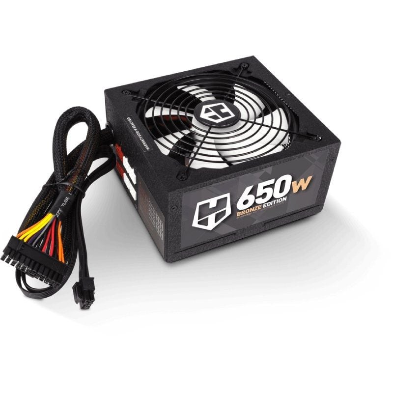 Fonte de Alimentação Nox Hummer / 650W / Ventoinha de 14cm / 80 Plus Bronze