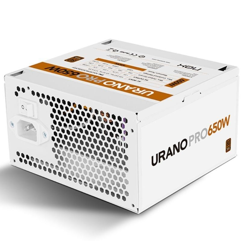 Fonte de Alimentação Nox Hummer Urano Pro Branco / 650W / Ventilador de 12cm / 80 Plus Bronze
