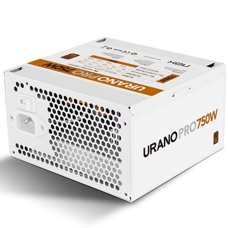 Fonte de Alimentação Nox Hummer Urano Pro Branco / 750W / Ventilador de 12cm / 80 Plus Bronze