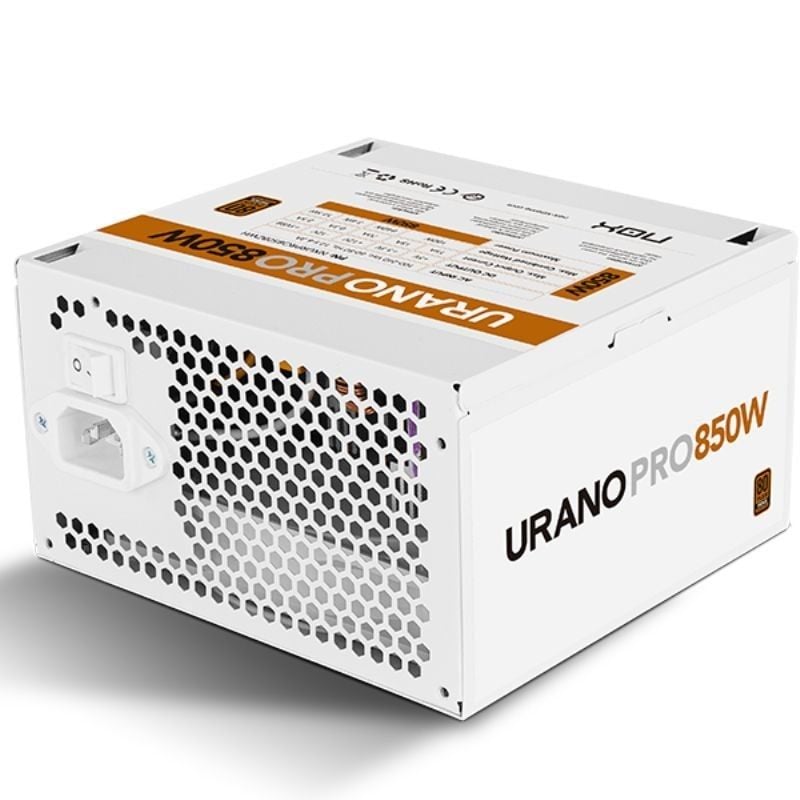Fonte de Alimentação Nox Hummer Urano Pro Branco / 850W / Ventilador de 12cm / 80 Plus Bronze