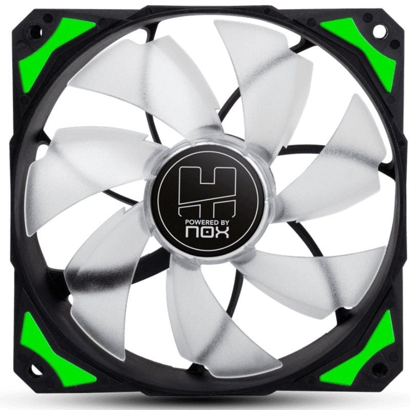 Ventilador Nox H-fan Verde / 12cm / Verde
