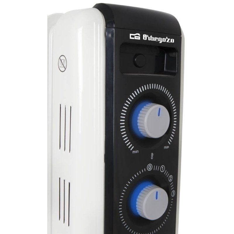 Orbegozo Radiador a Óleo RF 1000 a / 2 Potências / 500-1000w / 5 Elementos de Aquecimento