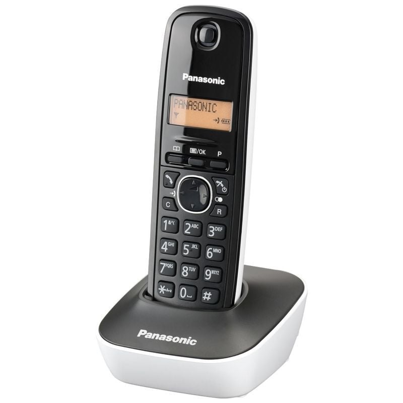 Telefone sem Fios Panasonic Kx-tg1611 / Preto e Branco