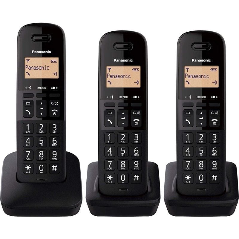 Telefone sem Fios Panasonic Kx-tgb613spb / Pacote TRIO / Preto