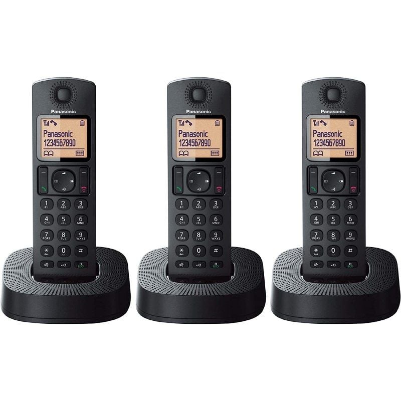 Telefone sem Fios Panasonic Kx-tgc313sp / Trio Pack / Preto