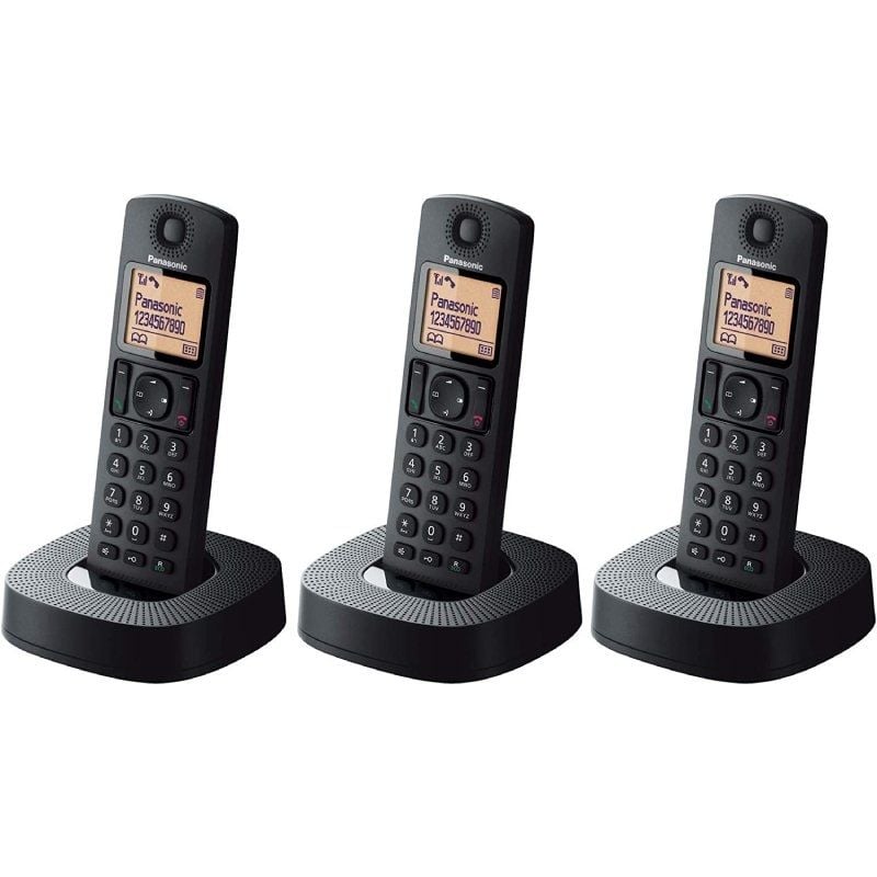 Telefone sem Fios Panasonic Kx-tgc313sp / Trio Pack / Preto