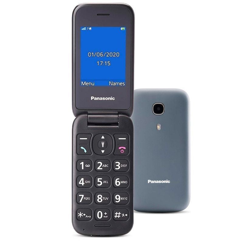Telemóvel Panasonic Kx-tu400exg para Idosos / Cinzento