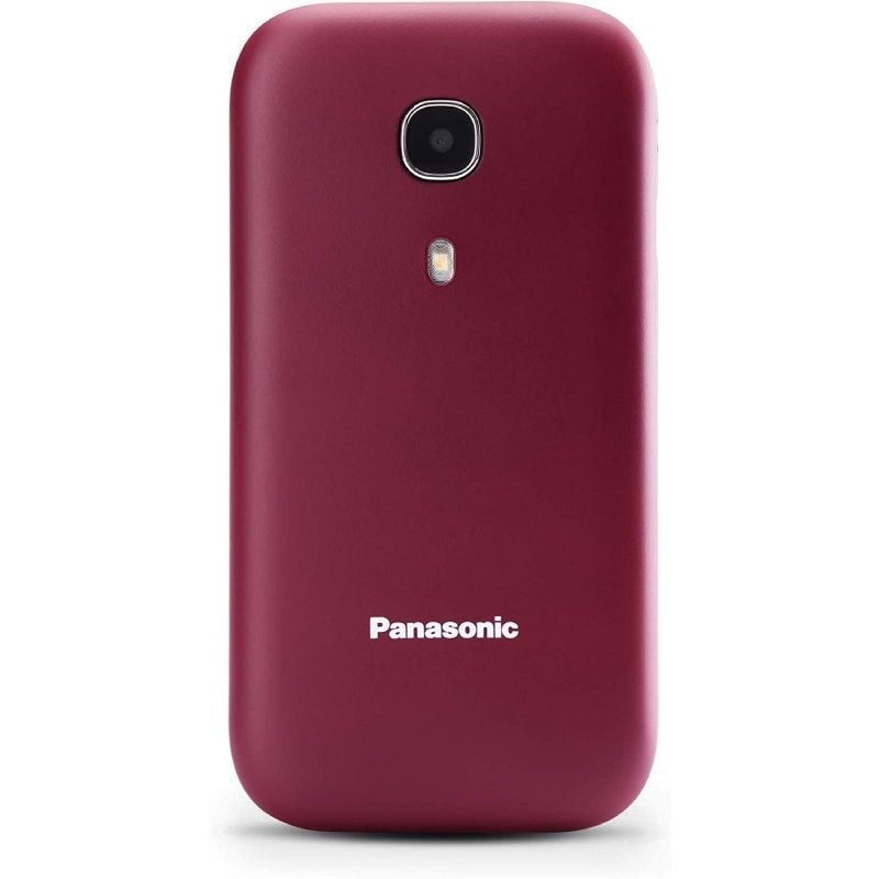 Telemóvel Panasonic Kx-tu400exr para Seniores / Vermelho Maroon