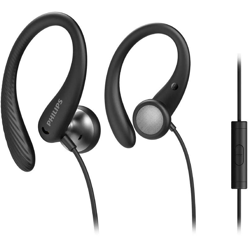 Philips TAA1105BK Auscultadores Desportivos / com Microfone / Jack 3.5 / Preto