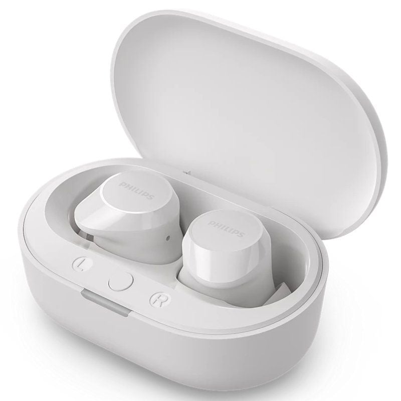 Auricular Bluetooth Philips TAT1209 com Estojo de Carregamento / 6h de Autonomia / Branco