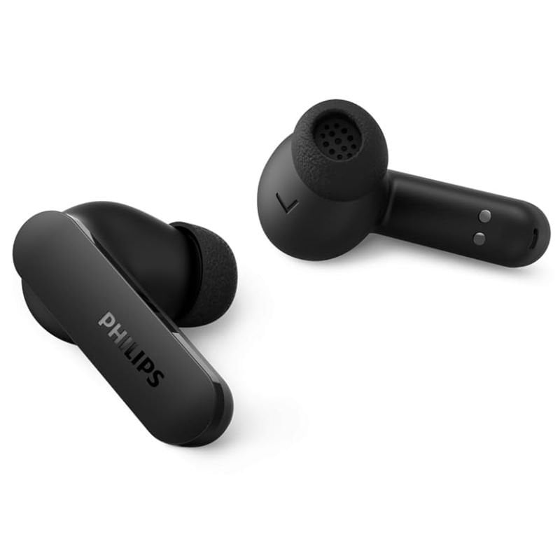 Auscultadores Bluetooth Philips TAT2100BK com Estojo de Carregamento / Autonomia de 8 Horas / Pretos