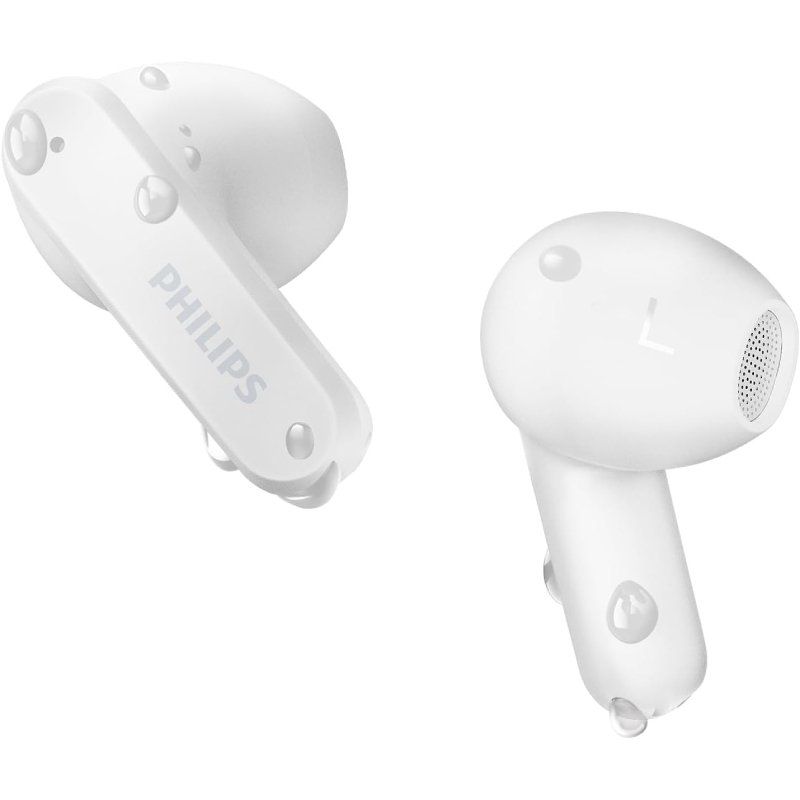 Auricular Bluetooth Philips TAT2139WH com Estojo de Carregamento / 7h de Autonomia / Branco