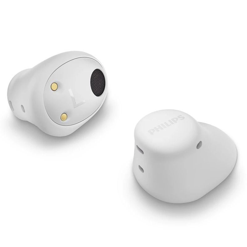 Auricular Bluetooth Philips TAT2149 com Estojo de Carregamento / 6h de Autonomia / Branco