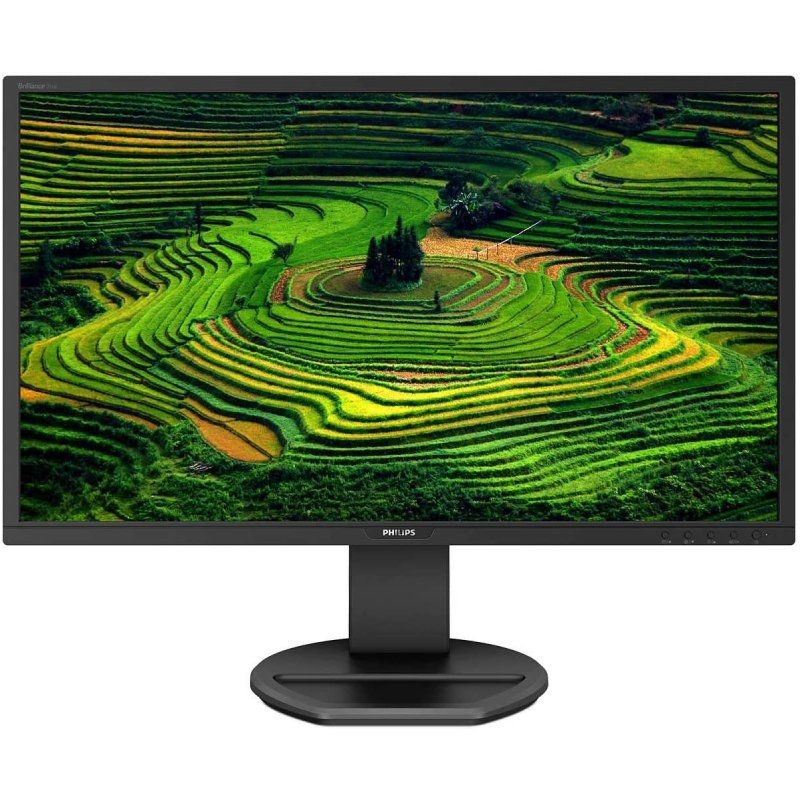 Monitor Profissional Philips 221B8LJEB 21,5" / Full HD / Multimédia / Ajustável em Altura / Preto