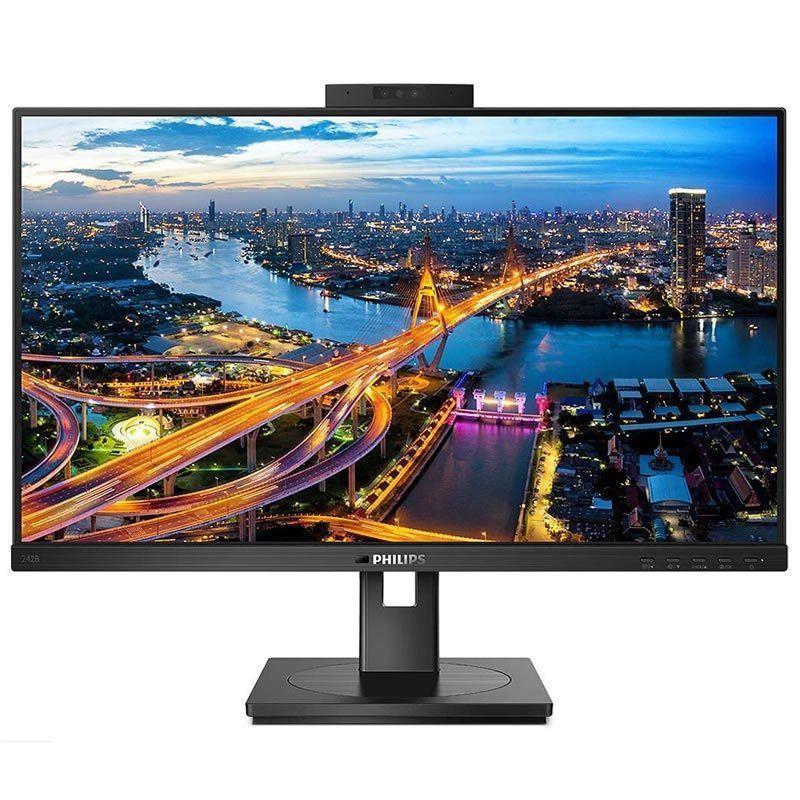 Philips 242B1H Monitor Profissional de 23,8" / Full HD / Webcam / Multimédia / Ajustável em Altura…