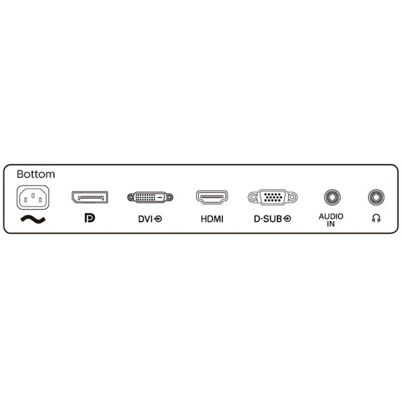 Monitor Profissional Philips S-line 242S1AE 23,8" / Full HD / Multimédia / Ajustável em Altura / Pr…