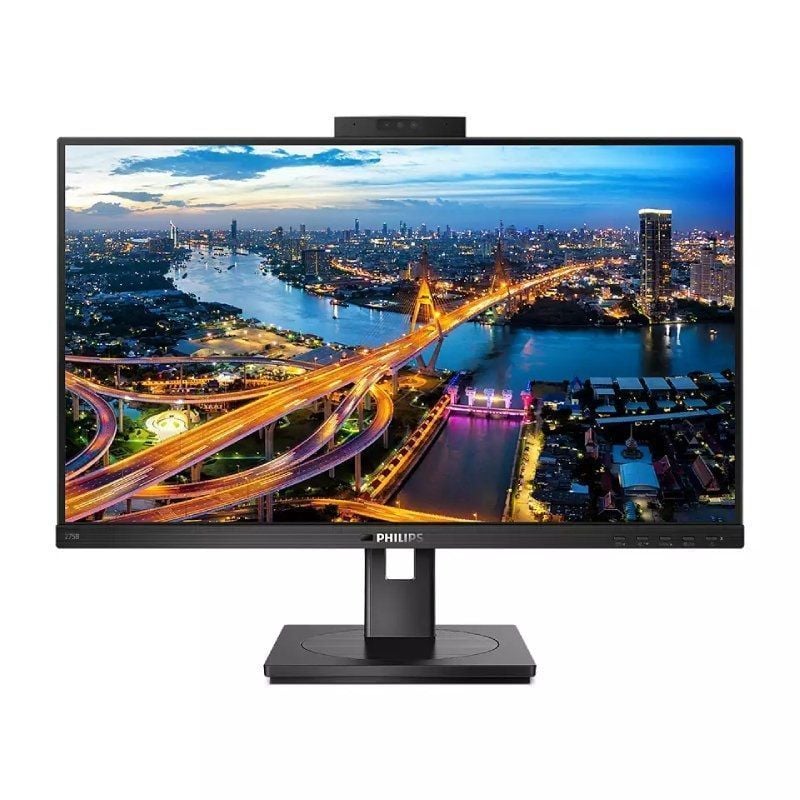 Philips 275B1H Monitor Profissional de 27" / QHD / Webcam / Multimédia / Ajustável em Altura / Preto