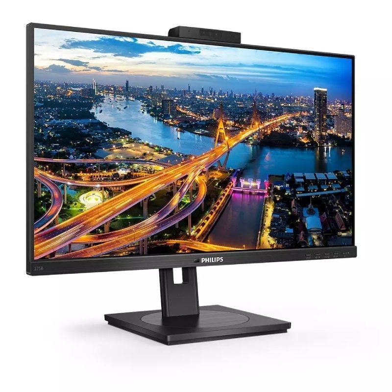 Philips 275B1H Monitor Profissional de 27" / QHD / Webcam / Multimédia / Ajustável em Altura / Preto
