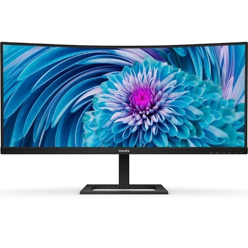Monitor Profissional Philips 346E2CUAE 34" / WQHD / Multimédia / Ajustável em Altura / Preto