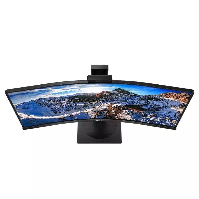Philips 346P1CRH 34" / WQHD / Webcam / Multimédia / Ajustável em Altura / Monitor Profissional Curv…