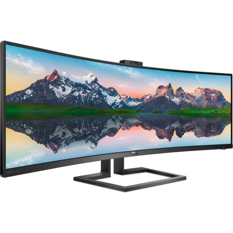 Philips 499P9H 48,8" / Dual QHD / Webcam / Multimédia / Ajustável em Altura / Monitor Profissional…