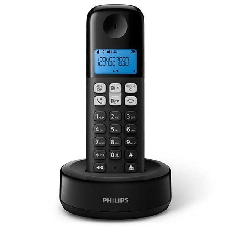 Telefone sem Fios Philips D1611B / 34 / Preto
