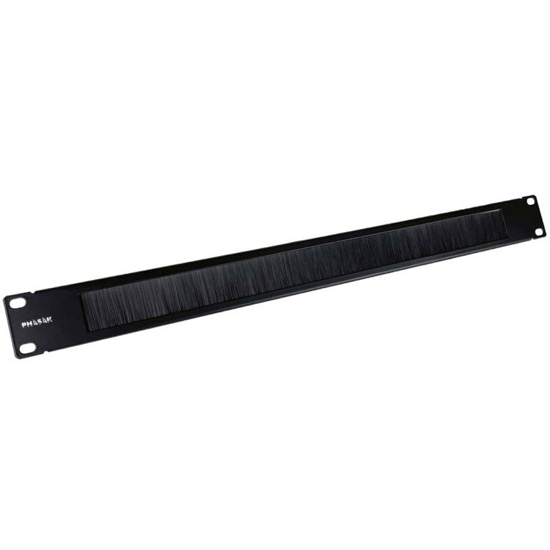 Painel de Guia de Cabos com Escova para Rack de 19" Phasak PA 1901 / Altura 1U