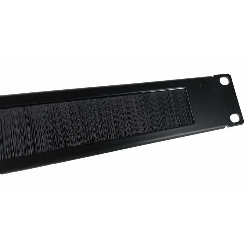 Painel de Guia de Cabos com Escova para Rack de 19" Phasak PA 1901 / Altura 1U