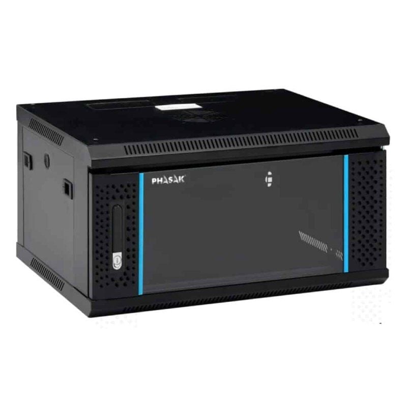 Phasak PHO 2106D / Gabinete para Rack de Parede de 19" / 6U de Altura