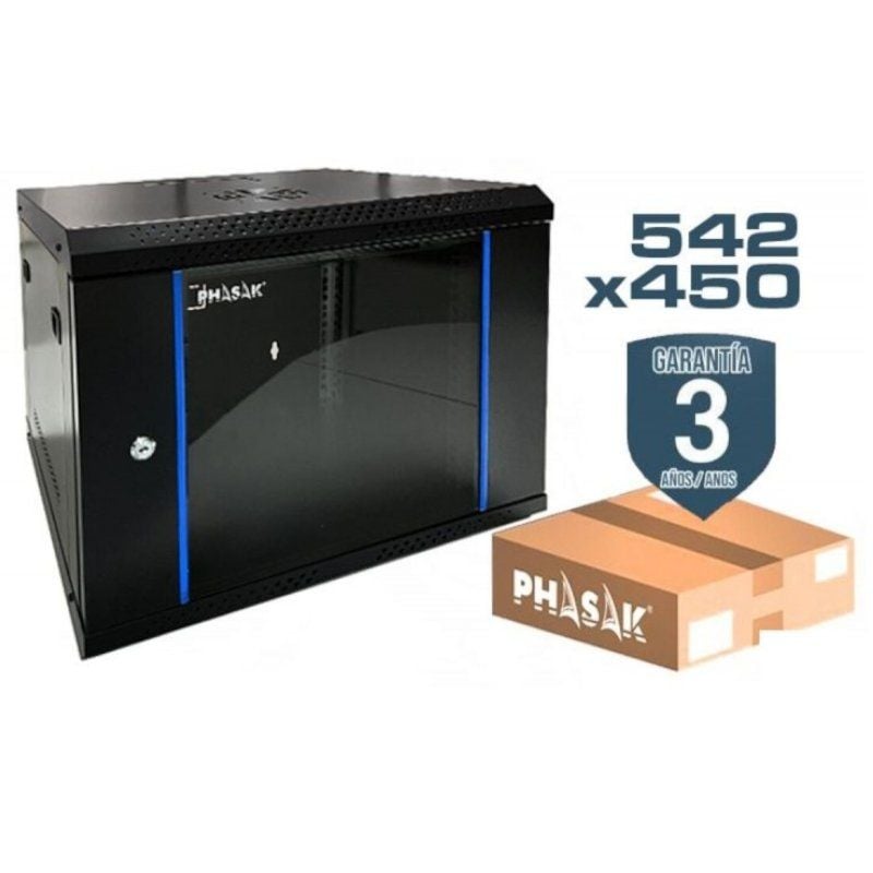 Phasak PHO 2207D / 19" / 7U de Altura Armário para Montagem em Parede