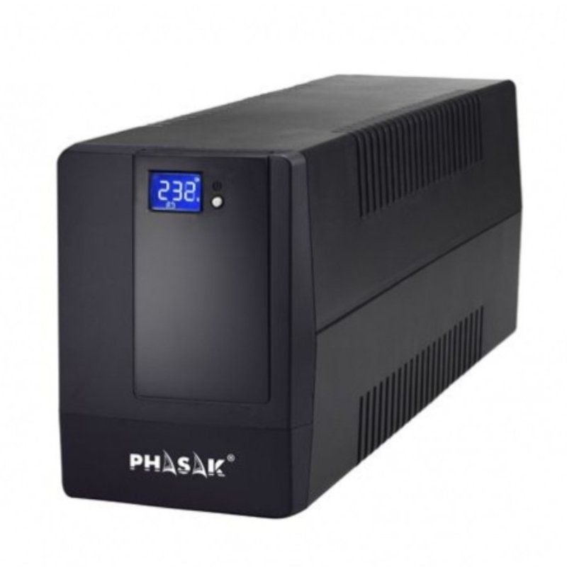 UPS Phasak 1000 VA LCD / 1000VA / 4 Saídas / Formato Torre
