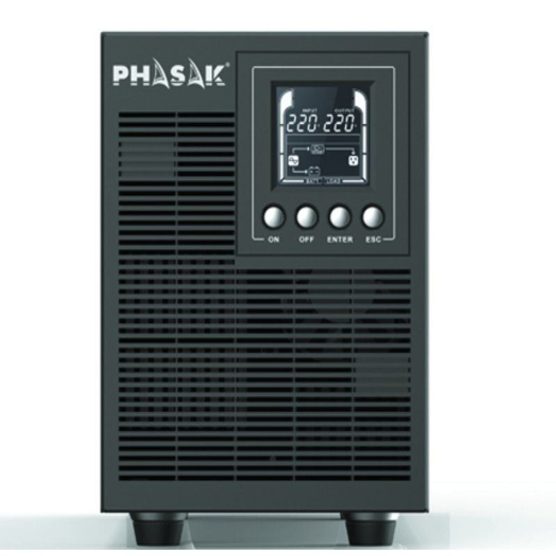 UPS Online Phasak 2000 VA LCD Online / 2000va-1800w / 4 Saídas / Formato Torre