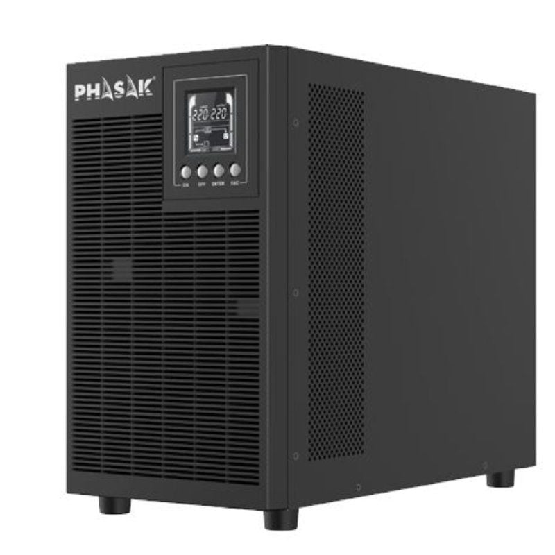 UPS Online Phasak 3000 VA Online LCD / 3000va-2700w / 4 Saídas / Formato Torre