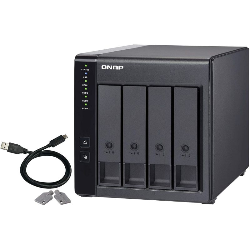 DAS QNAP Tr-004 / 4 Compartimentos 3,5"- 2,5" / Formato de Torre