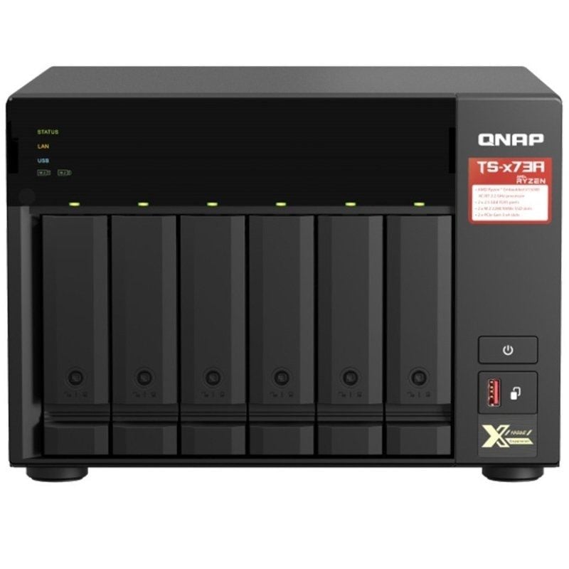 QNAP Ts-673a-8g NAS / 6 Compartimentos 3,5"- 2,5" / 8GB DDR4 / Formato de Torre