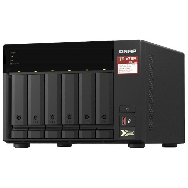 QNAP Ts-673a-8g NAS / 6 Compartimentos 3,5"- 2,5" / 8GB DDR4 / Formato de Torre