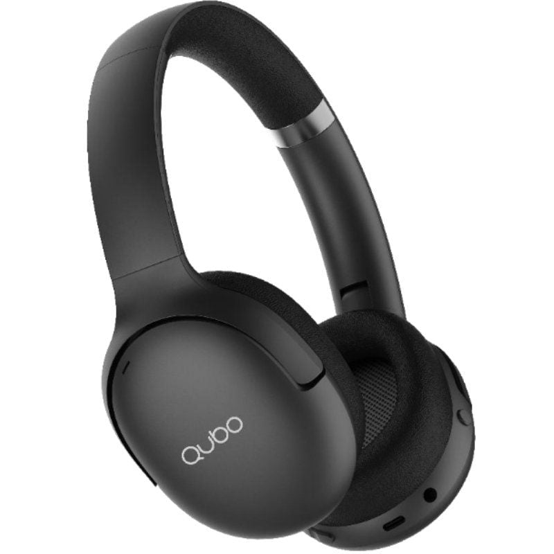 Auscultadores sem Fios Qubo Hd-400 / com Microfone / Bluetooth / Preto