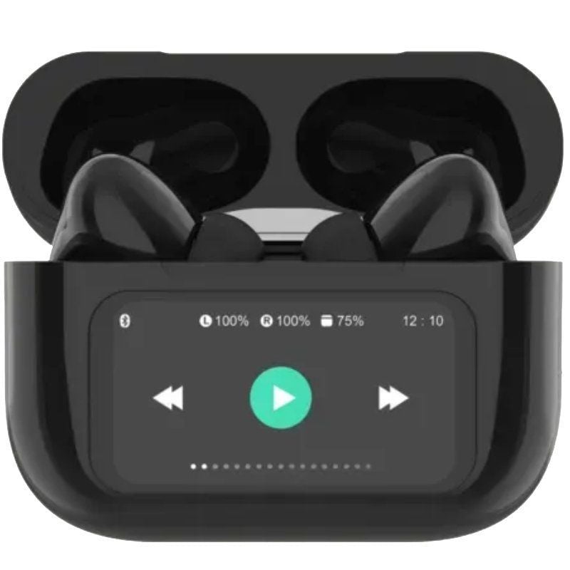 Auscultadores Qubo Bluetooth Tws-400bk com Estojo de Carregamento / Autonomia 4h / Preto