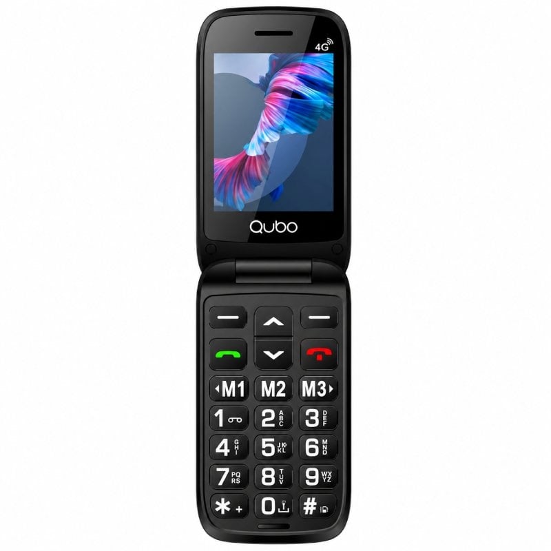 Telemóvel Qubo P-220rd 4G para Idosos / Vermelho