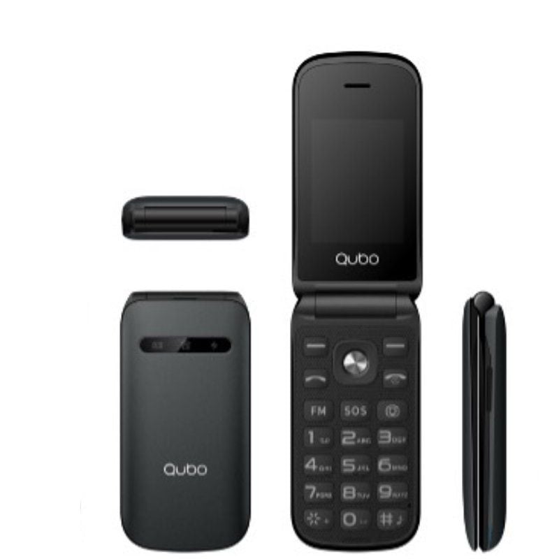 Telemóvel Qubo X-209 4G para Seniores / Preto